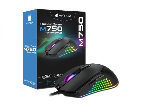 MOUSE GAMER ANTRYX CHROME STORM M750