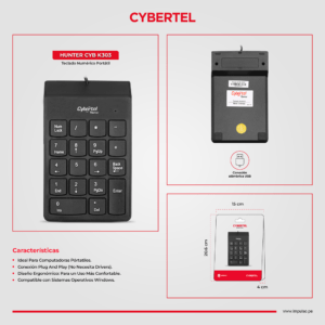 teclado numerico hunter de cybertel